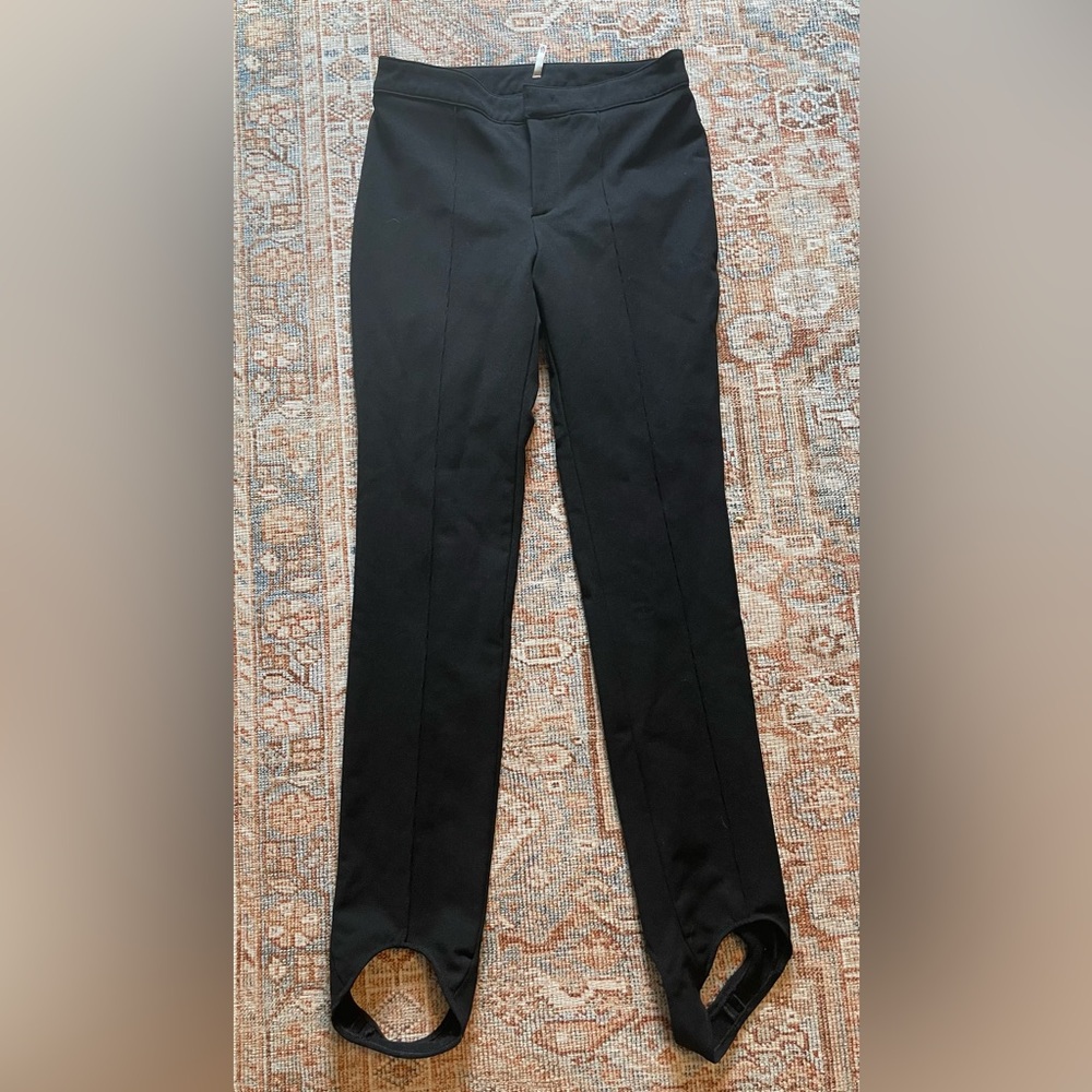 Moncler Grenoble Elegant Black Pants stretch twill sz 40 (US 4)